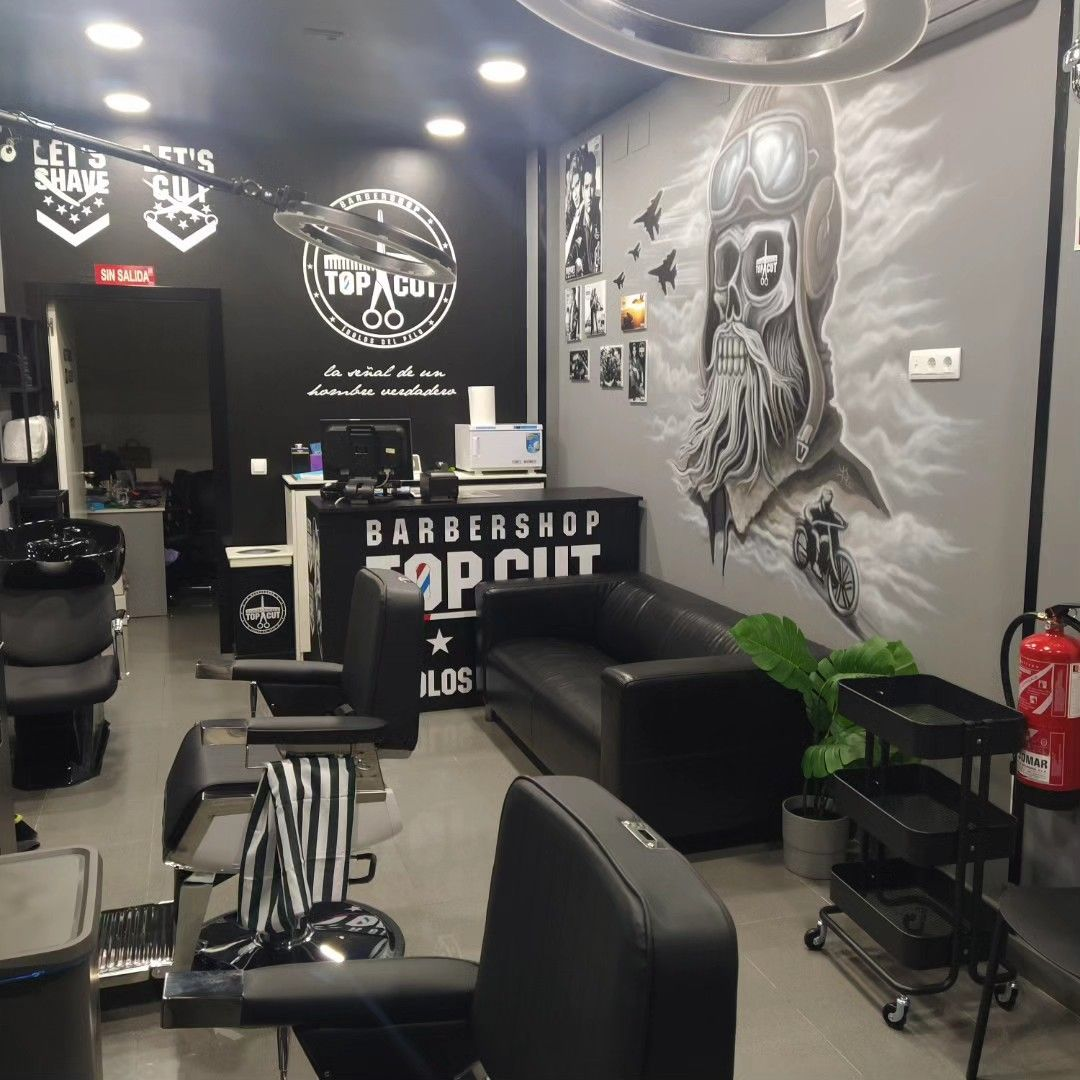Interior de TOP CUT Barbershop en Alcalá de Henares